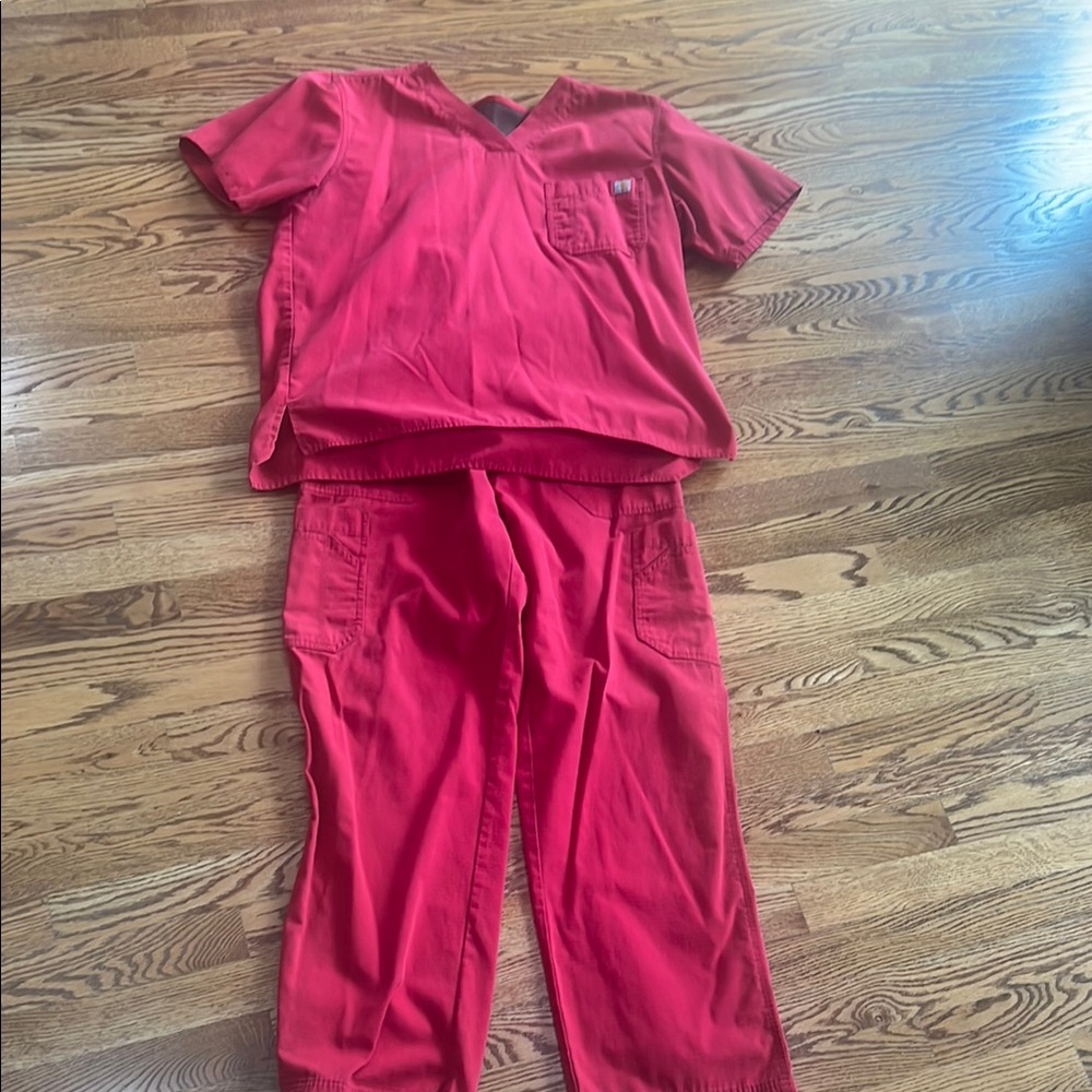 Carhartt Red Scrub Set
